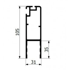 Profil obwodowy drzwi