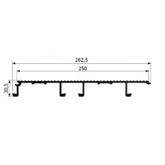 Profil podłogi  250 mm x 30 mm
