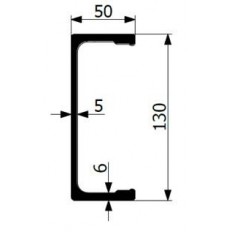 Profil pomocniczy ramy 130 mm, alu C