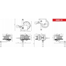 Wyciągarka korbowa Dragon Winch DWK 25 V