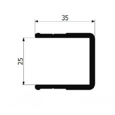 Profil zamykający U, anoda