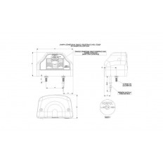 Lampa oświetlenia tablicy rejestracyjnej LED 12/24V