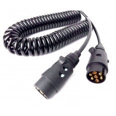 PRZEWÓD SPIRALNY 7 PIN 12 V 3,5 M