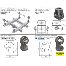 Łożysko kulowe wywrotki fi 60 mm 2000kg