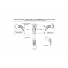 Lampa obrysowa LED 3- funkcyjna LEWA