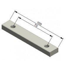 Płytka gwintowana 70/100 M8