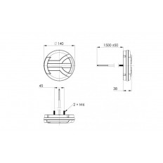 LAMPA LED TYLNA NAVIA 4-FUNKCYJNA