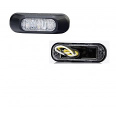 LAMPA OSTRZEGAWCZA LED NIEBIESKA, 12-36V Z UCHWYTEM KOŃCOWYM I PRZEWODEM O DŁUGOŚCI 1 METR