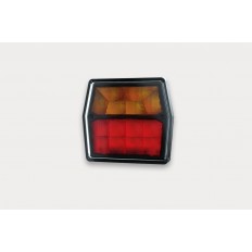 LAMPA TYLNA UNIWERSALNA LED 12V, 3-funkcyjna STOP/POZYCJA/KIERUNKOWSKAZ, przewód o długości 1 m.