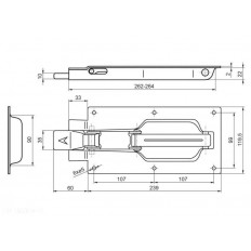 Zamknięcie wpuszczane łamane