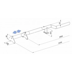 BLOKADA DOJAZDOWA L 2100 -2200 MM ZN/RAL