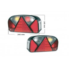 Lampa Tylna Aspock MULTIPOINT II Lewa + mgła