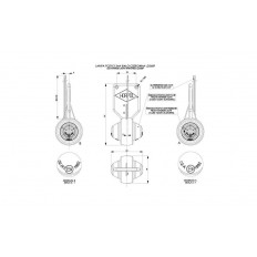 LAMPA OBRYSOWA BIAŁA + CZERWONA HOR 51 WISZĄCA ,DIODA 12/24 V PRAWA (KABEL 0,25m)