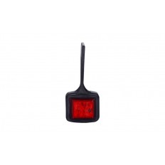 LAMPA OBRYSOWA BIAŁA + CZERWONA HOR 44 WISZĄCA ,DIODA 12/24 V LEWA