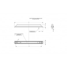 LAMPA POZYCYJNA DŁUGA H49. DIOD, 12/24V BIAŁA