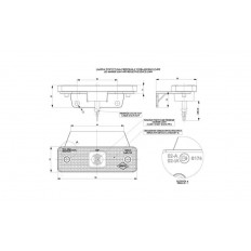 LAMPA OBRYSOWA BIAŁA LEDOWA 12/24V 0,5M