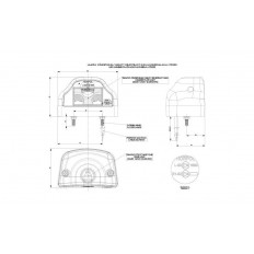 LAMPA  OŚWIETLENIA  TABLICY REJESTRACYJNE, CZERWOANA