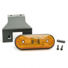 Lampa obrysowa Unipoint  bez przew. klosz LED uchw.45st Aspock