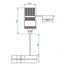 GNIAZDO ZAPALNICZKI  SAMOCHODOWEj Z ZACISKAMI AKUMLATORA  12 V / 24 V – 16 A