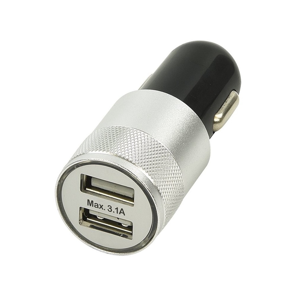 ŁADOWARKA  USB 2 WEJŚCIA  12V/24V 3100mA