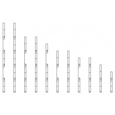 Profil burtowy środkowy 200 mm, anoda