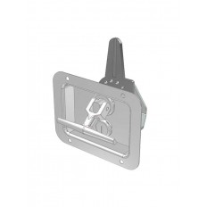 ZAMEK WPUSZCZANY Z KLUCZEM, INOX