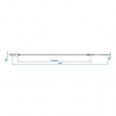 Przewód hamulcowy 1330/1557mm tuleja Ø26mm pasuje do BPW