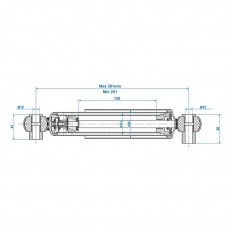 Amortyzator  900kg CC 250-380 zestaw  2 szt