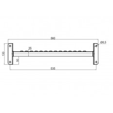 SCHODEK 530X130 MM OCYNK STOPIEŃ