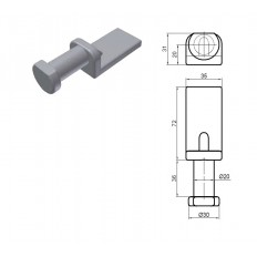 CZOP ZAMKNIĘCIA WAHLIWEGO FI 18 TYPU "MAROTTINA" FI 18