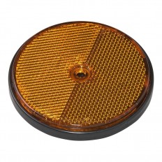 ODBLASK CZERWONY OKRĄGŁY 80mm