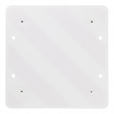 TYLNA TABLICA OSTRZEGAWCZA PLASTIKOWA a 50x50cm Z ODBLASKAMI