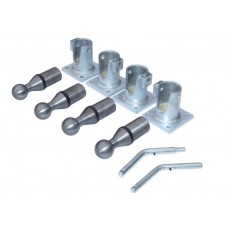 ŁOŻYSKO KULOWE WYWROTKI fi 50 / 3500 kg - zestaw GNIAZDA ZE STOPKĄ