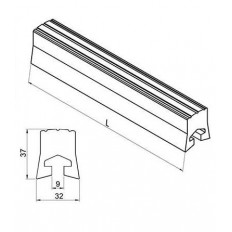 Profil ochronny ramy (listwa ochronna) 2500mm PCV