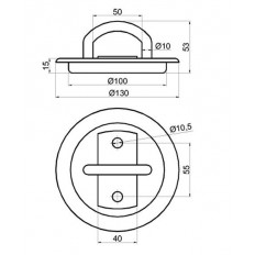 UCHWYT MOCOWANIA ŁADUNKU FI100 800kg