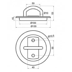 UCHWYT MOCOWANIA ŁADUNKU FI100 800kg