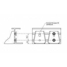 PROFIL POMOCNICZY RAMY T110MM POD PRZESUWNĄ KONSOLĘ