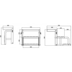 schodek składany 2 stopnie kontener
