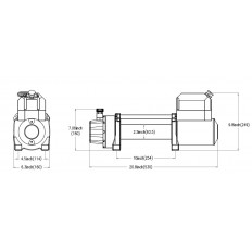 WYCIĄGARKA ELEKTRYCZNA PRESKO WINCH 5,5 T 12 V LINA SYNTETYCZNA