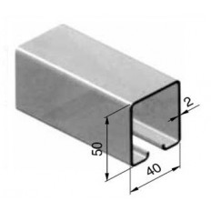 Profil stalowy prowadzący bez uszczelki