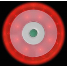 DYSK OSTRZEGAWCZY 16+8 LED POMARAŃCZOWY