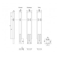 SŁUPEK H 800 ŚRODKOWY CO.PAR