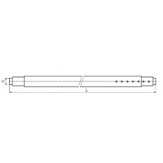 Przegroda teleskopowa (drążek rozprężny) 2150-2610, rurka fi42x3,0