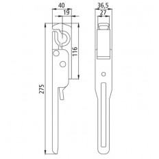Zamknięcie wywrotki 664N, centralne