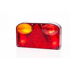 LAMPA TYLNA LEWA Z TRÓJKĄTEM ODBLASKOWYM I ŚWIATŁEM PRZECIWMGŁOWYM