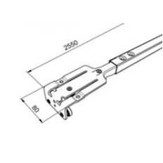 Poprzeczka dachu Slimliner  L 2550