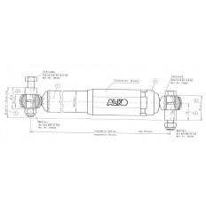 AMORTYZATOR AL-KO OCTAGON 1350 kg NIEBIESKI
