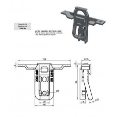 Uchwyt mocowania ładunku do ramy, 2000 kg