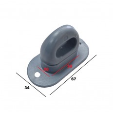 CHWYTKA PLANDEKI POLIAMIDOWA PRZEKRĘCANA SZARA