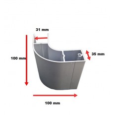 PROFIL ANTYNAJAZDOWY - ZAKOŃCZENIE ROGAL 100 MM